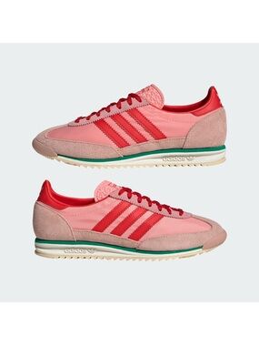 adidas Pink and Red Retro Trainer Sneakers NWT - 703500E